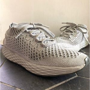 NOBULL No Bull Diamond Knit Runner Light Gray Shoes Mens 12 Womens 14 Athletic